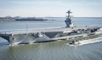 Найсучасніший авіаносець ВМС США прийшов у порт після операції на Близькому Сході, - ВІ
